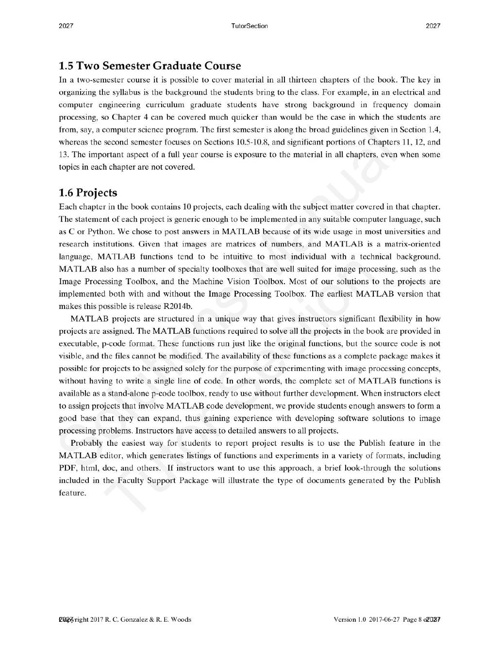 Preview page 6 of Digital Image Processing 4th Edition By  Rafael Gonzalez, Richard Woods | Solutions Manual