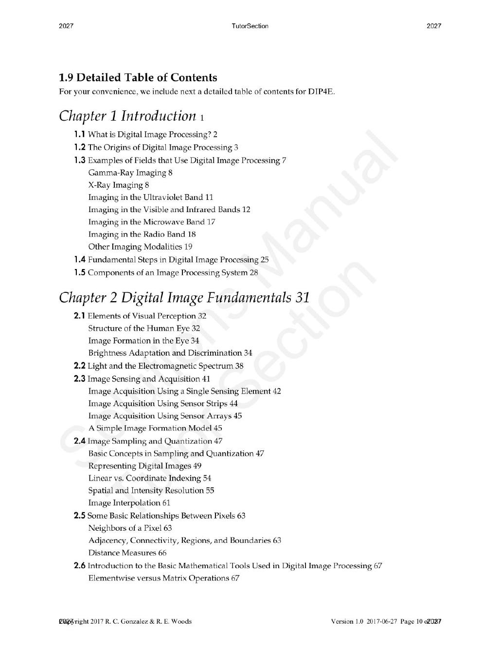 Preview page 8 of Digital Image Processing 4th Edition By  Rafael Gonzalez, Richard Woods | Solutions Manual