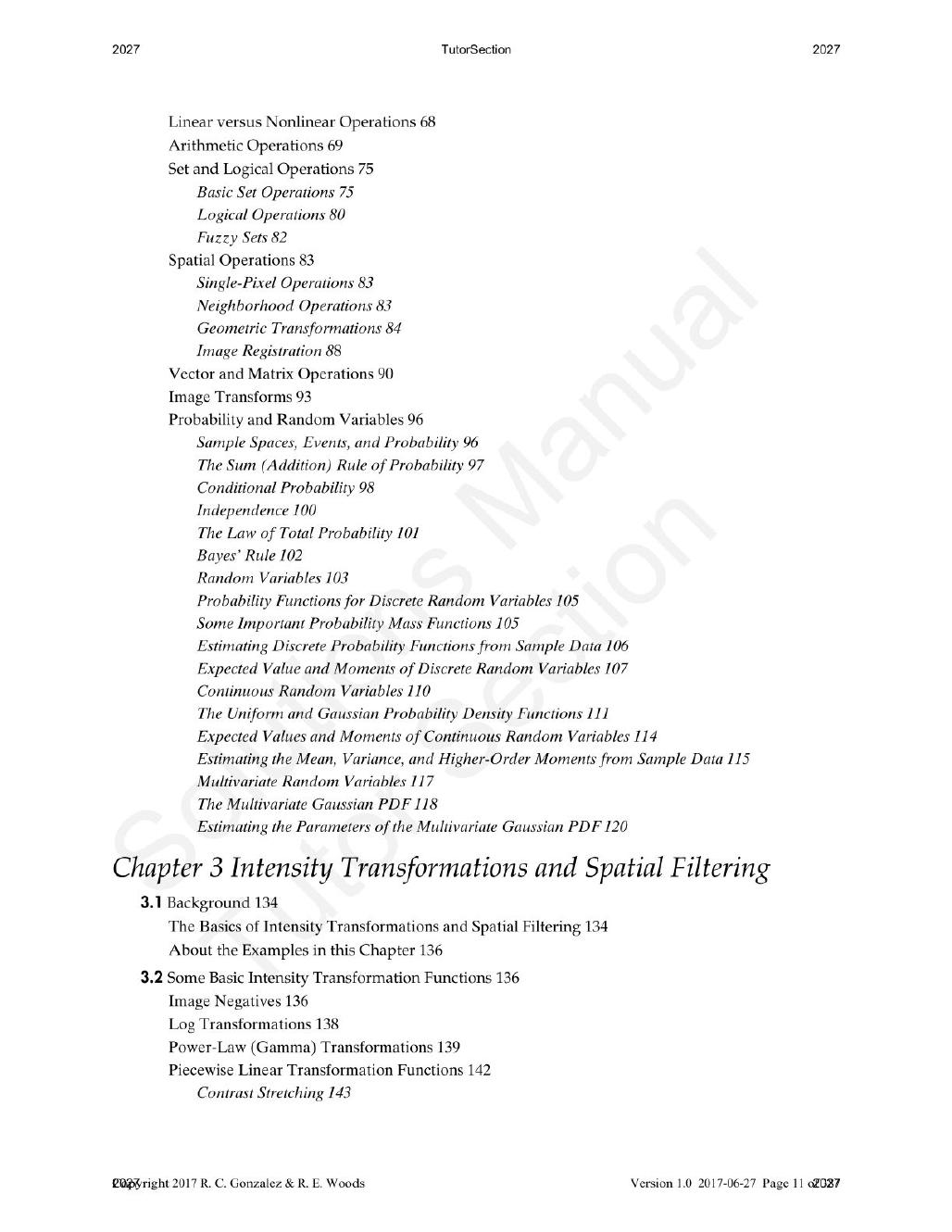 Preview page 9 of Digital Image Processing 4th Edition By  Rafael Gonzalez, Richard Woods | Solutions Manual