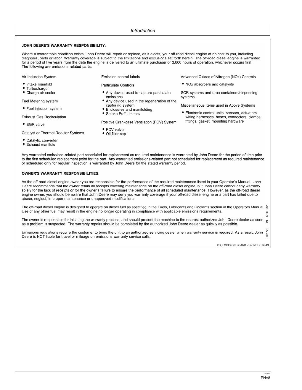 Preview page 8 of Case 650H, 750H, 850H Crawler Dozer Bulldozer Operator Manual