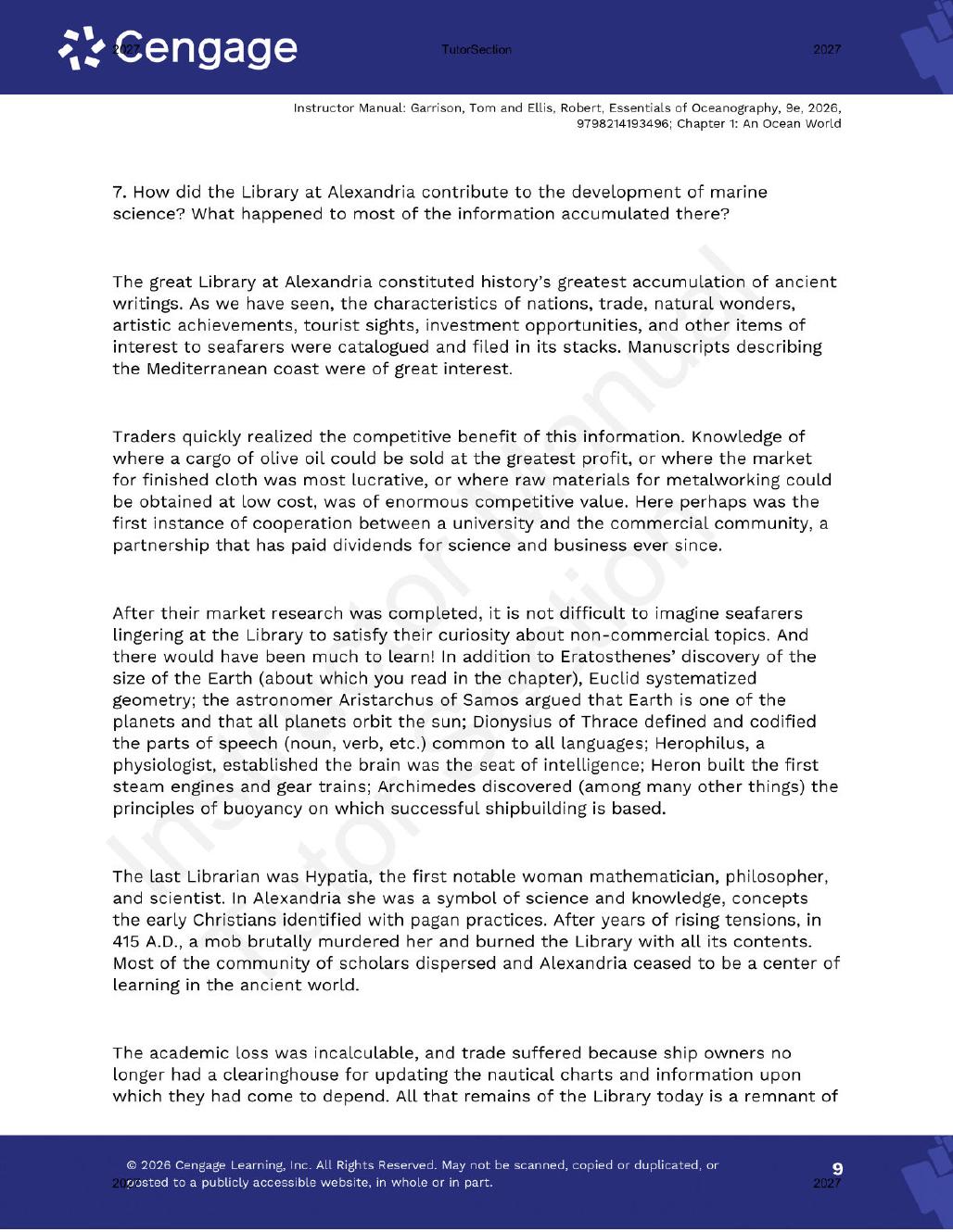 Preview page 10 of Essentials of Oceanography 9th Edition By Tom Garrison, Robert Ellis