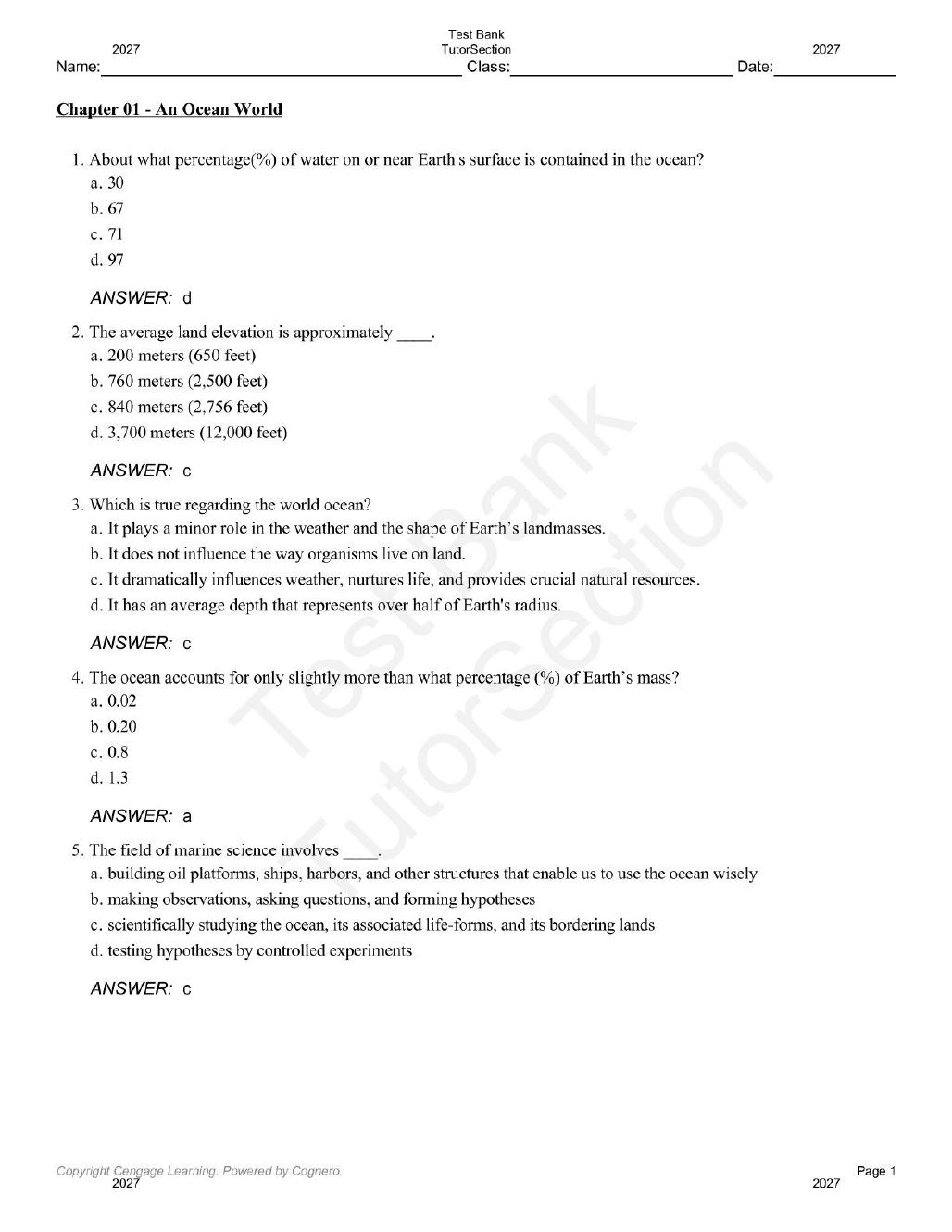 Preview page 2 of Essentials of Oceanography 9th Edition By Tom Garrison, Robert Ellis