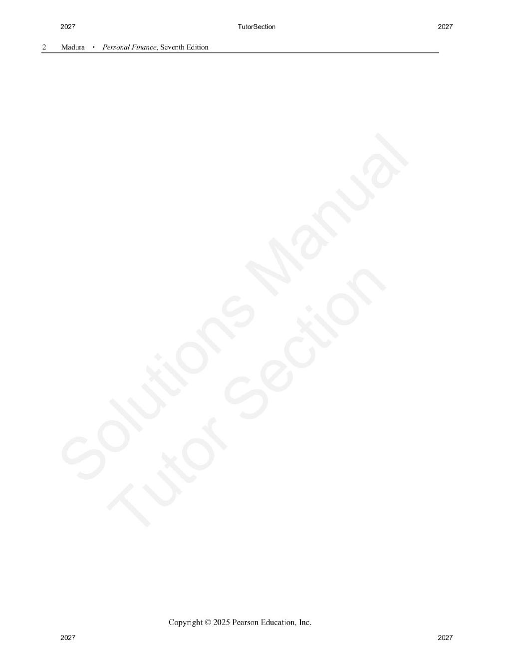 Preview page 3 of Personal Finance 8th Edition By Jeff Madura | Solutions Manual