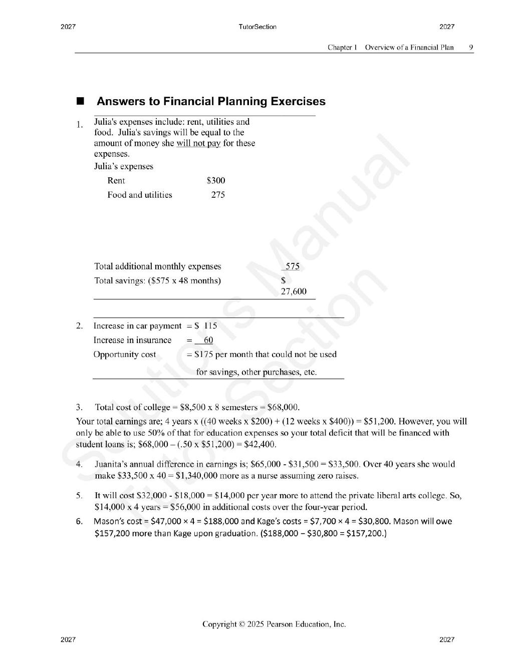 Preview page 10 of Personal Finance 8th Edition By Jeff Madura | Solutions Manual