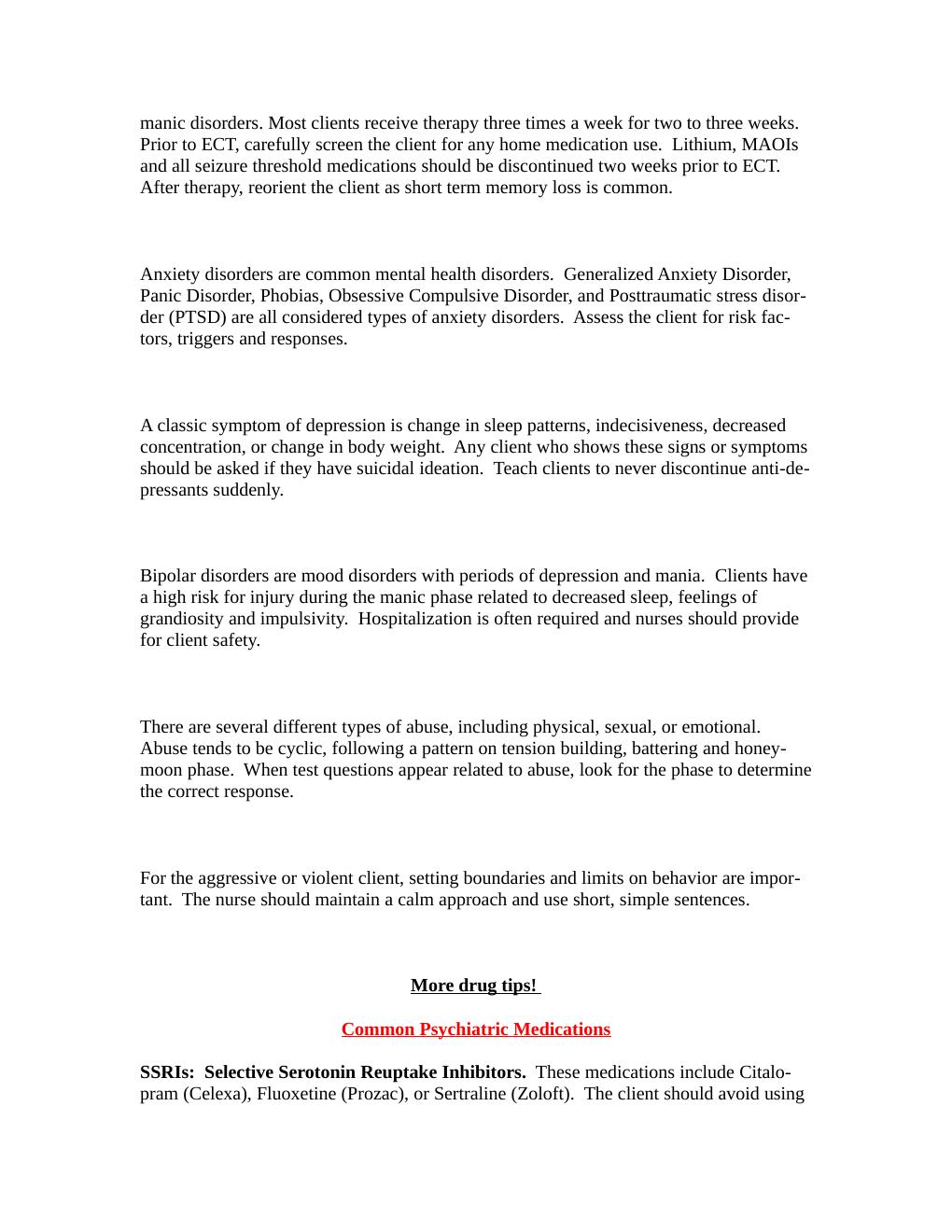 Preview page 2 of ATI Capstone Content Review Tips of the Week