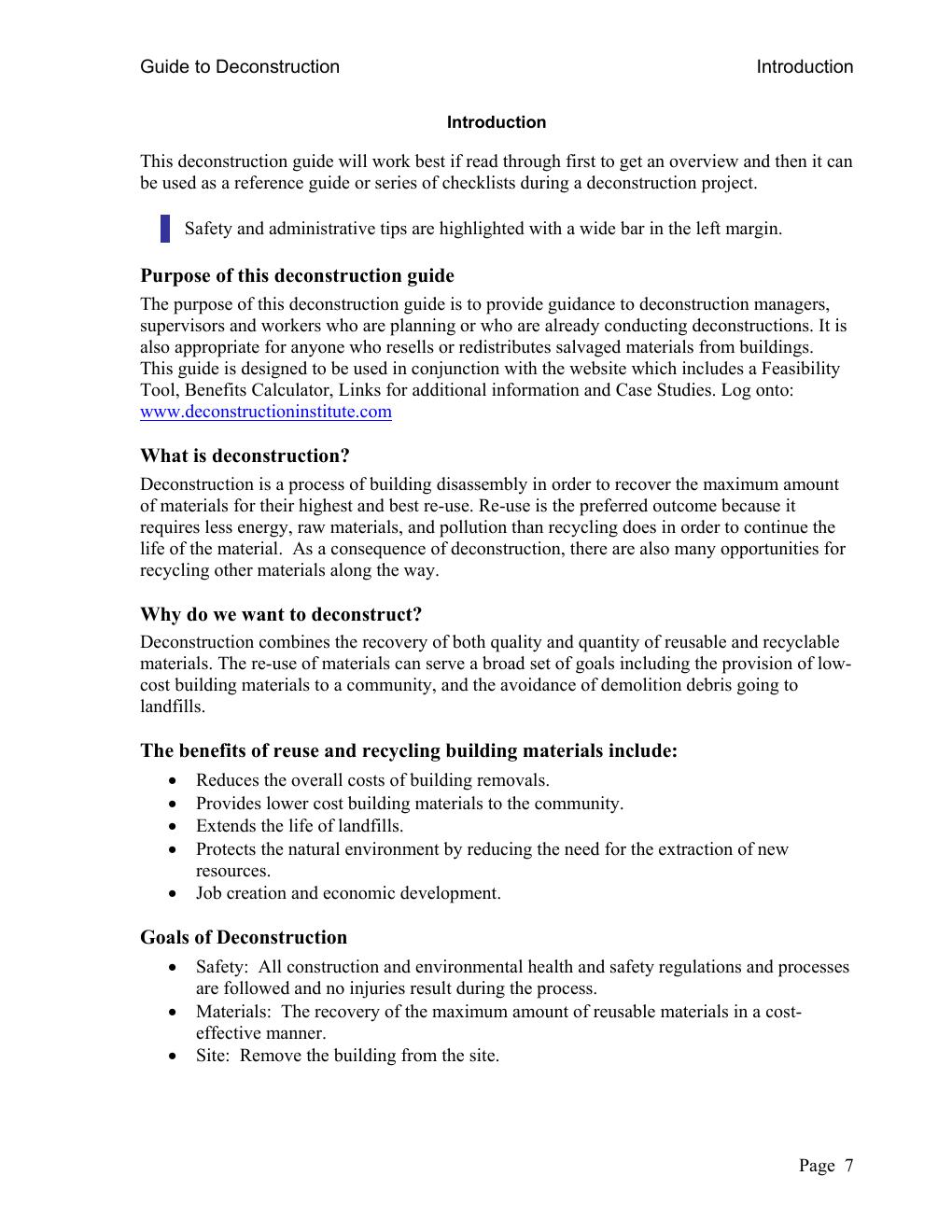 Preview page 7 of A GUIDE TO DECONSTRUCTION