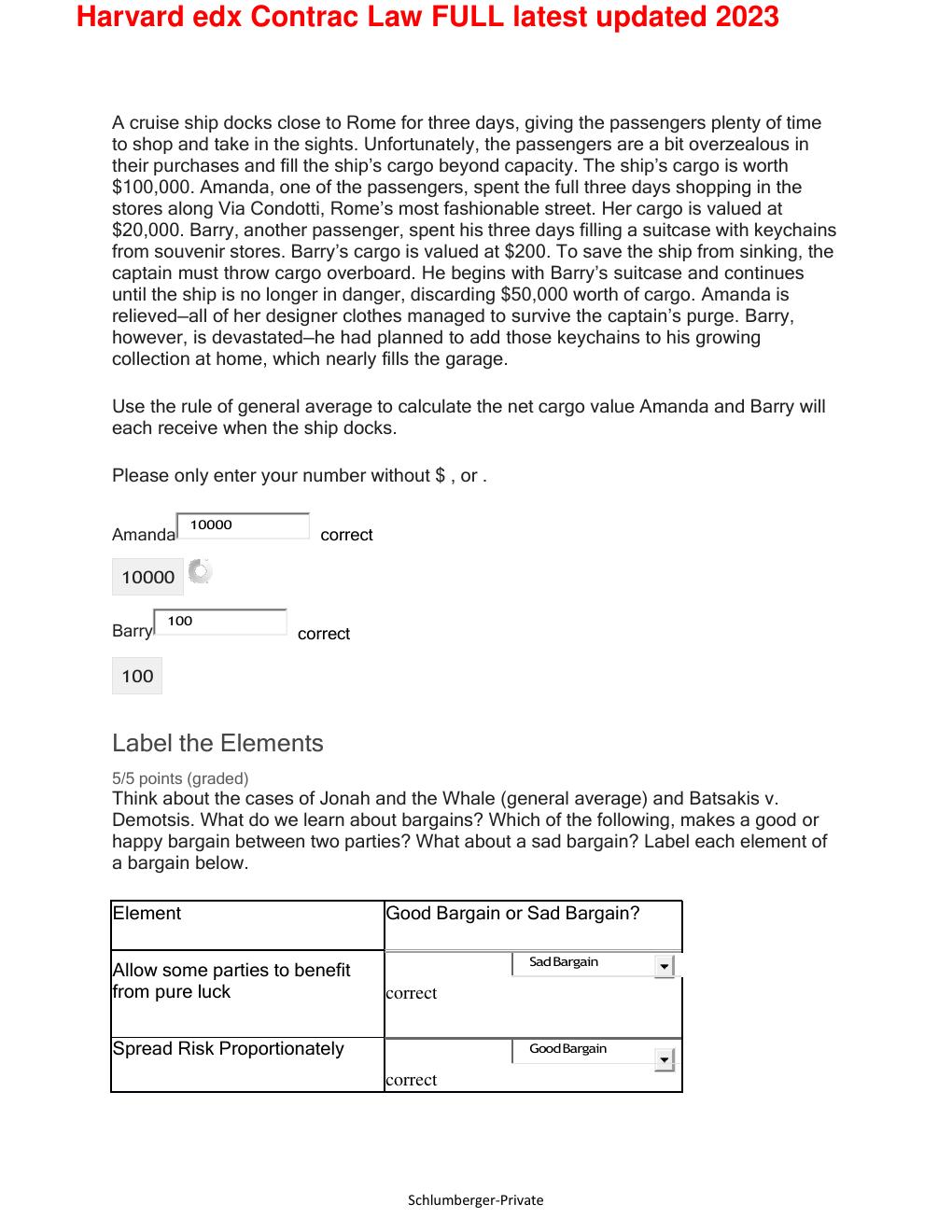 Preview page 9 of Harvard edx Contrac Law FULL latest updated 2023