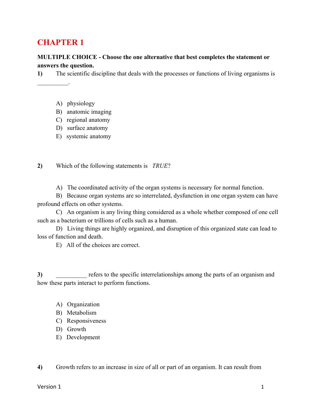 Preview page 2 of ANATOMY AND PHYSIOLOGY TEST BANK