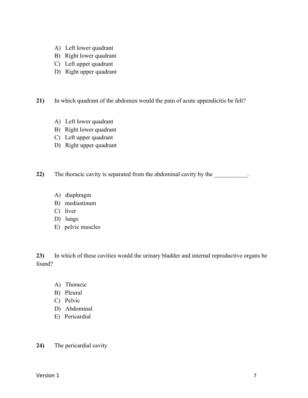 Preview page 8 of ANATOMY AND PHYSIOLOGY TEST BANK