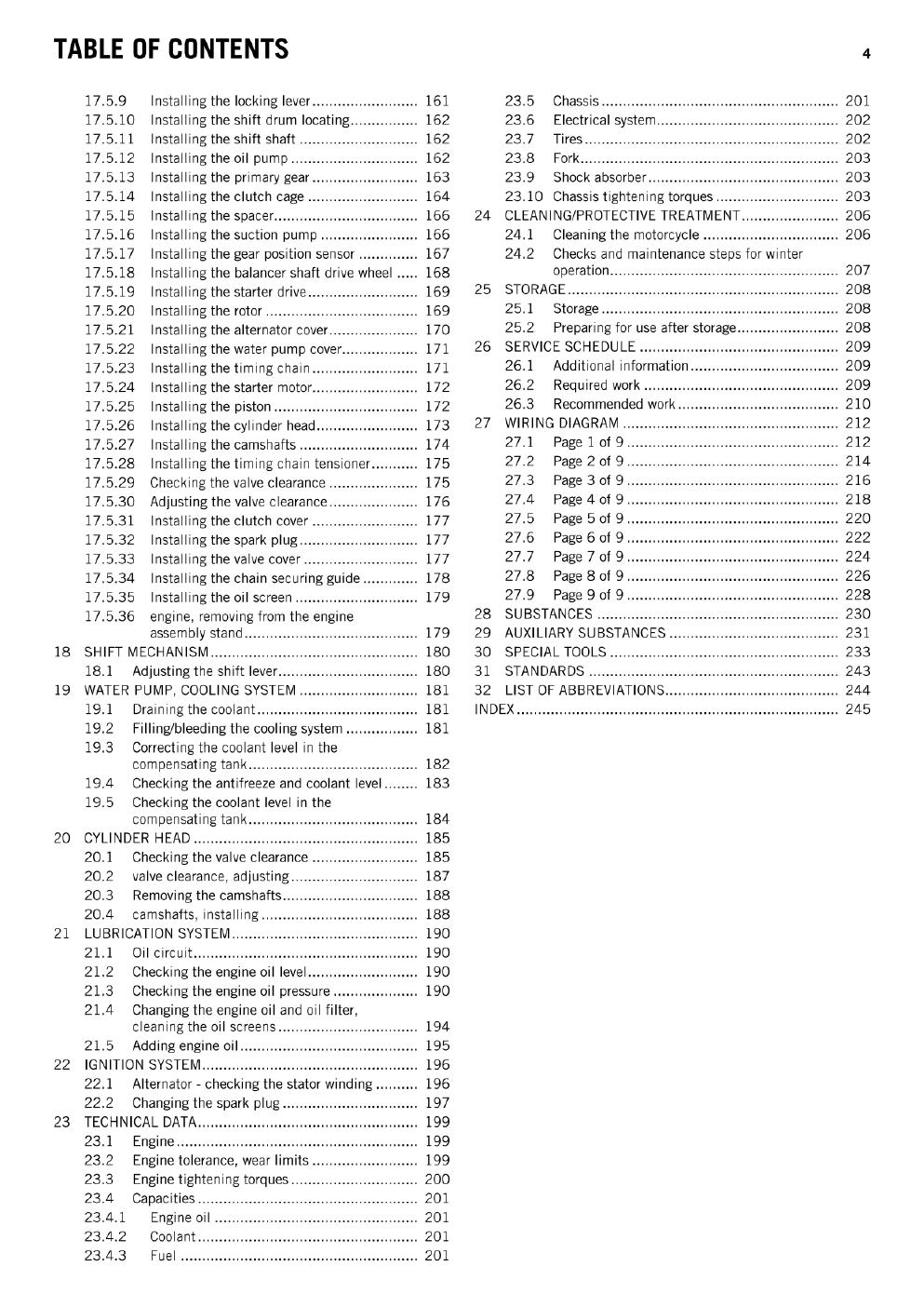 Preview page 6 of KTM 2015 - RC 390 - Service Workshop Repair Manual