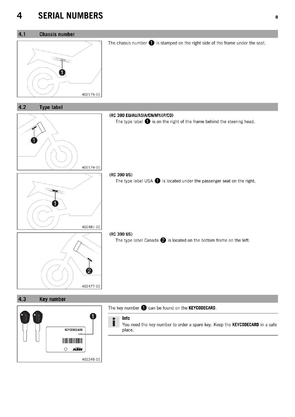 Preview page 10 of KTM 2015 - RC 390 - Service Workshop Repair Manual