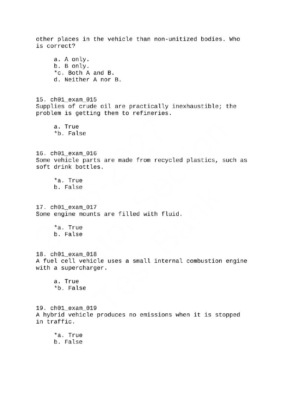 Preview page 5 of Auto Engine Performance and Drivability 5th Edition By Chris Johanson | Test Bank