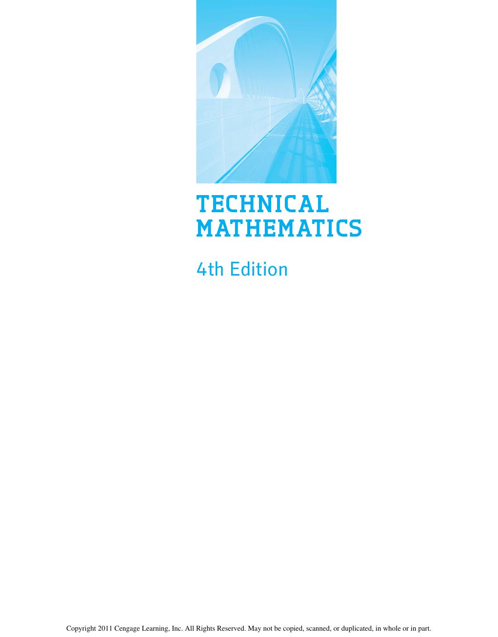 Preview page 4 of PDF(ebook) Technical Mathematics 4th edition By John Peterson