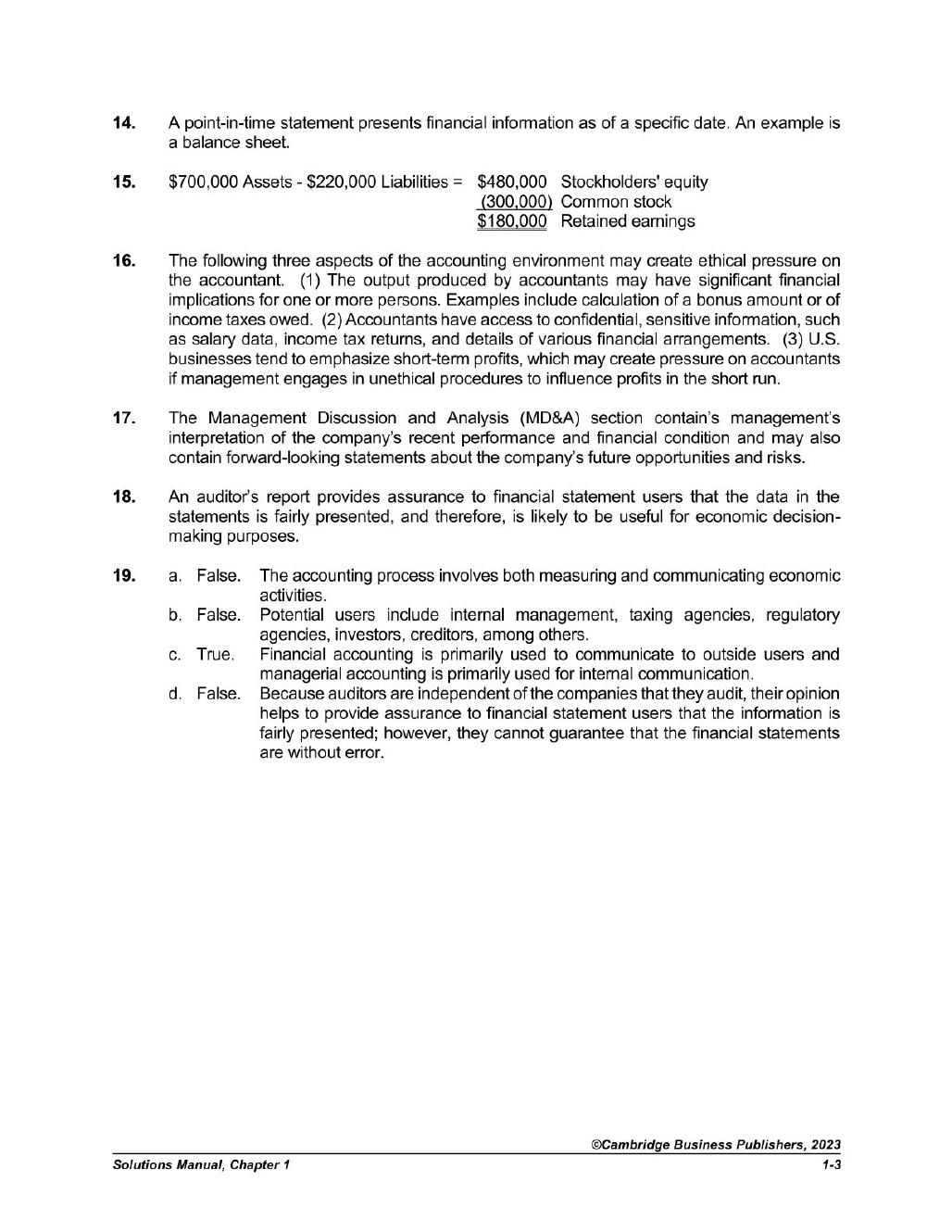 Preview page 4 of Financial Accounting for Decision Makers 3rd Edition By Mark DeFond | Solutions Manual