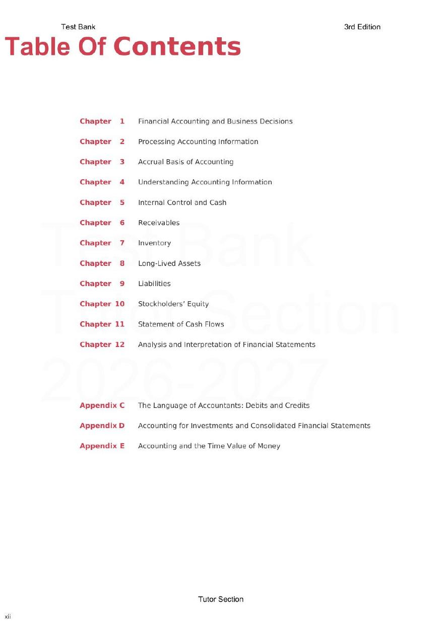 Preview page 2 of Financial Accounting for Decision Makers 3rd Edition By Mark DeFond | Test Bank