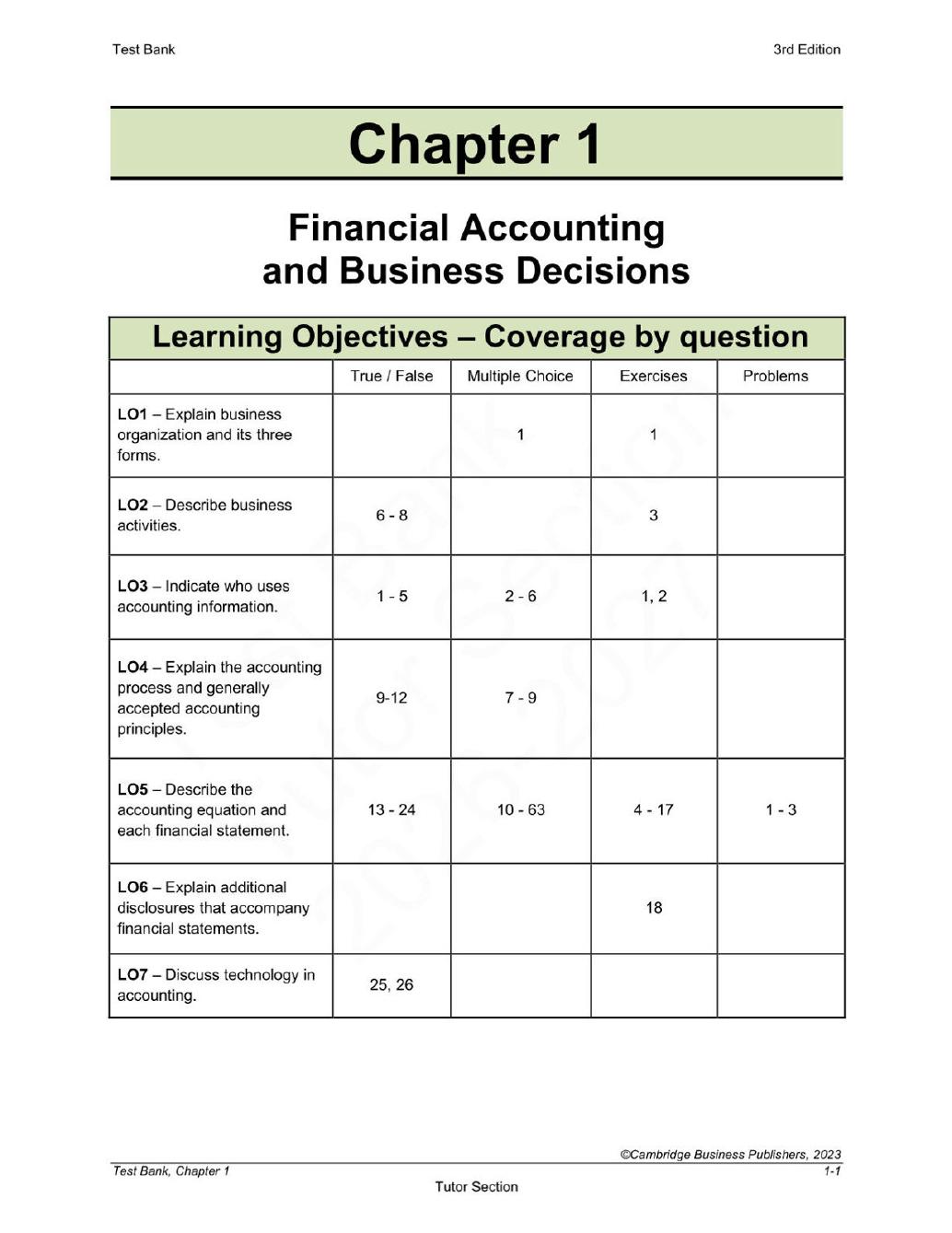 Preview page 3 of Financial Accounting for Decision Makers 3rd Edition By Mark DeFond | Test Bank