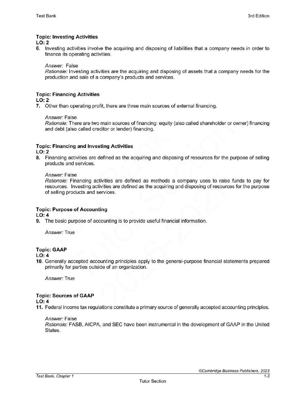 Preview page 5 of Financial Accounting for Decision Makers 3rd Edition By Mark DeFond | Test Bank