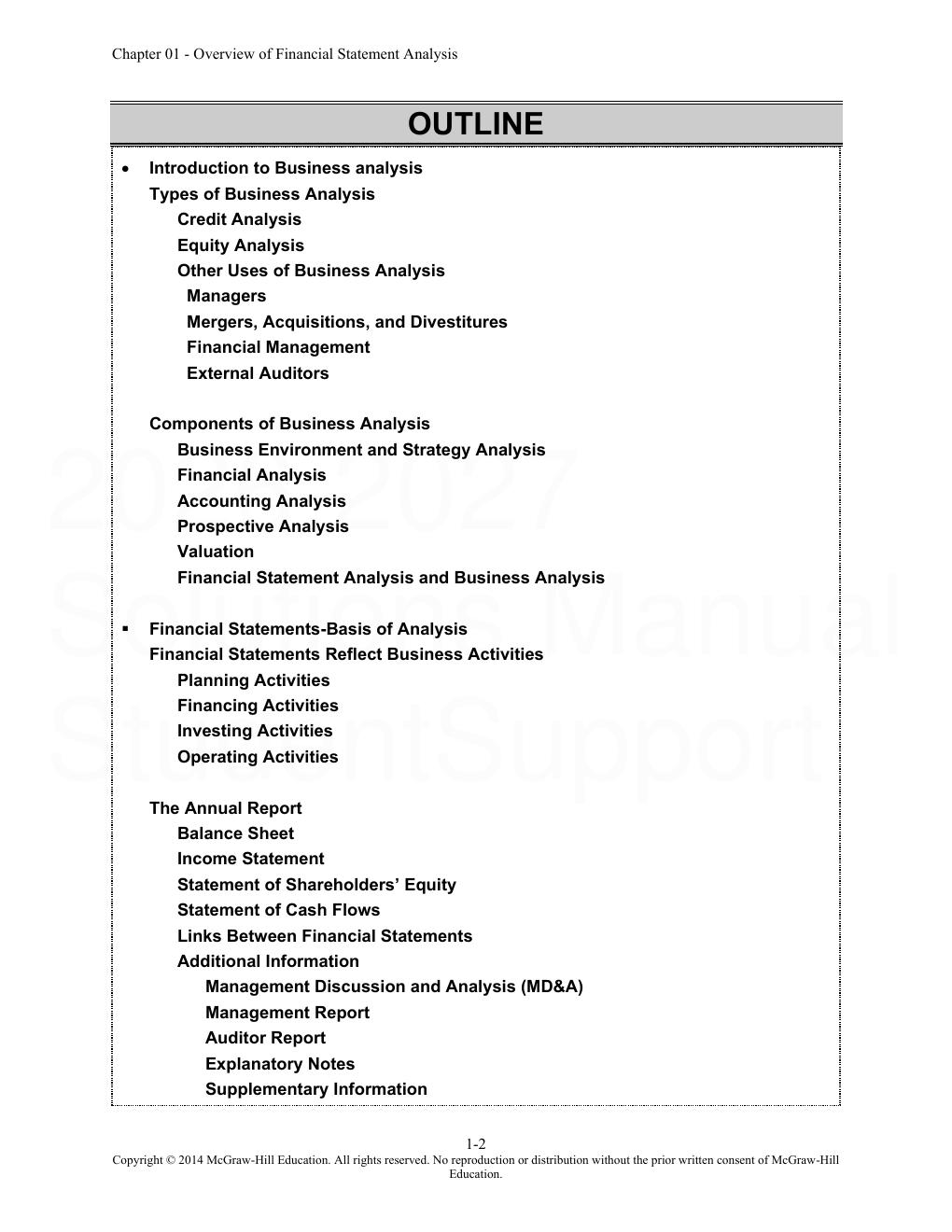 Preview page 3 of Financial Statement Analysis 11th Edition By Subramanyam, John Wild | Solutions Manual