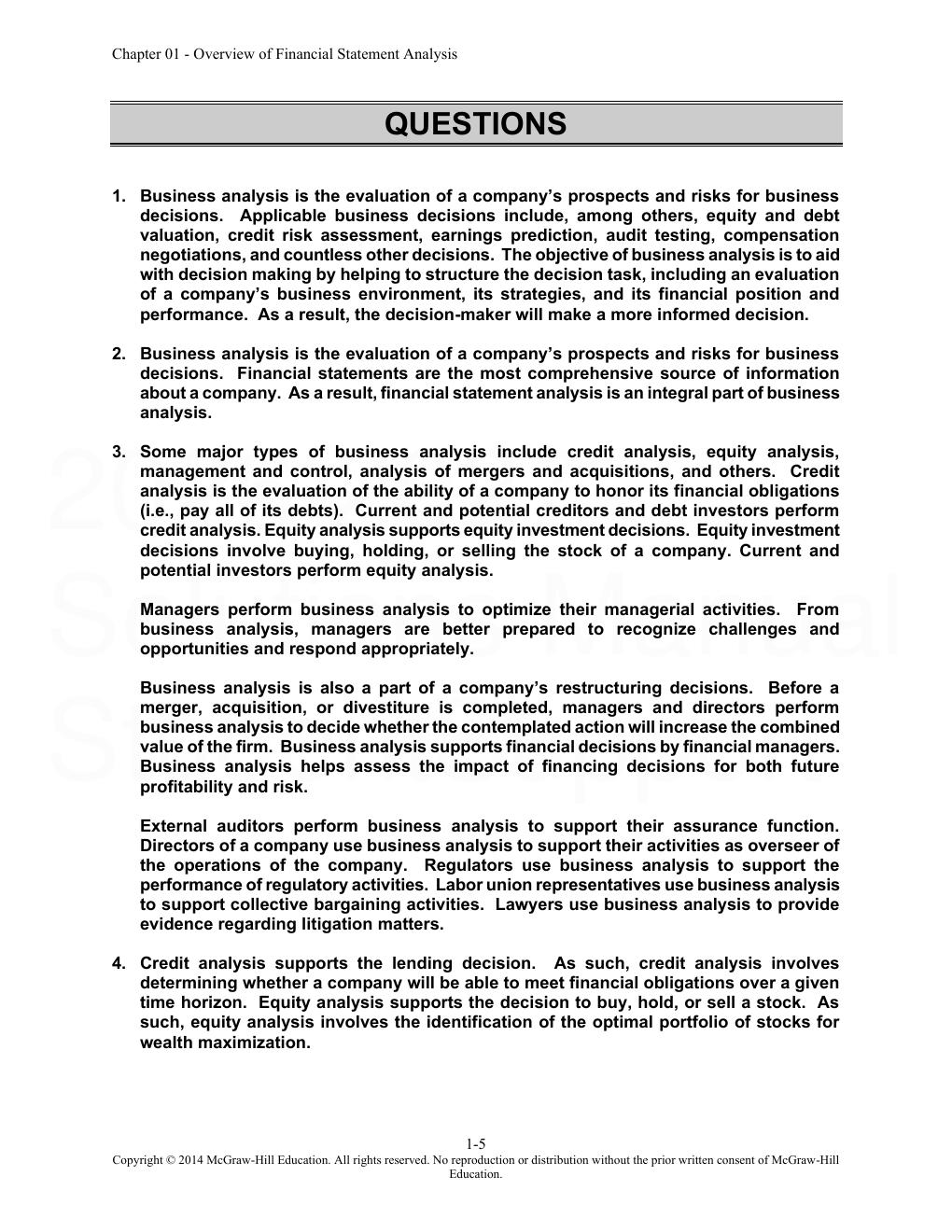 Preview page 6 of Financial Statement Analysis 11th Edition By Subramanyam, John Wild | Solutions Manual