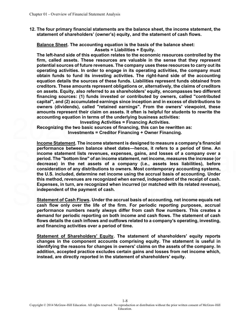 Preview page 9 of Financial Statement Analysis 11th Edition By Subramanyam, John Wild | Solutions Manual