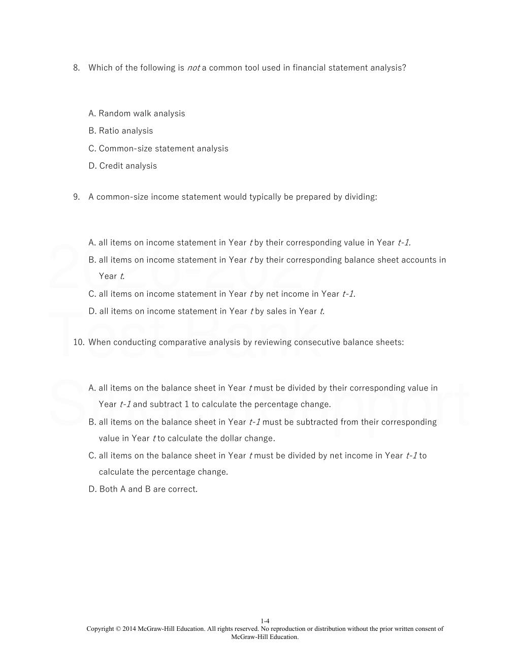 Preview page 5 of Financial Statement Analysis 11th Edition By Subramanyam, John Wild | Test Bank