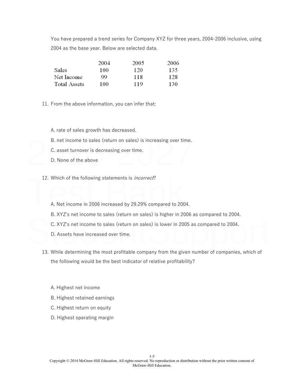 Preview page 6 of Financial Statement Analysis 11th Edition By Subramanyam, John Wild | Test Bank