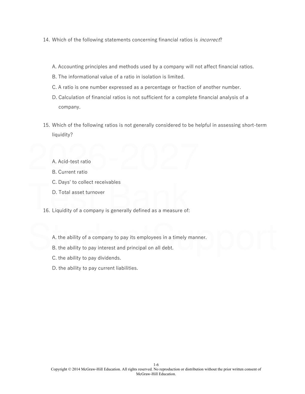 Preview page 7 of Financial Statement Analysis 11th Edition By Subramanyam, John Wild | Test Bank