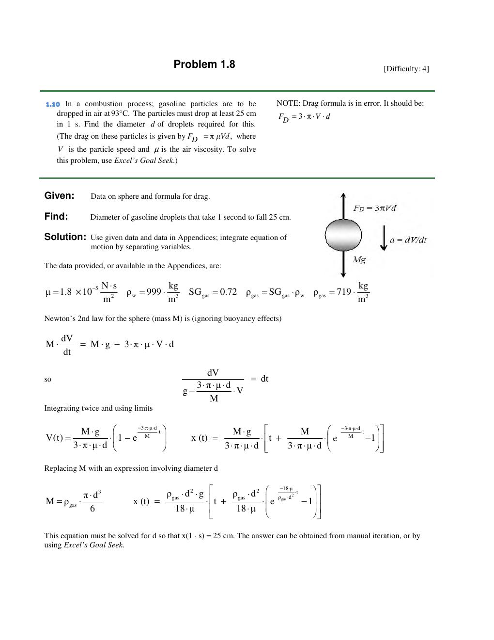 Preview page 9 of Fluid Mechanics (SI Version) 9th Edition By Robert Fox, Alan McDonald, Philip Pritchard, John Mitchell | Solutions Manua