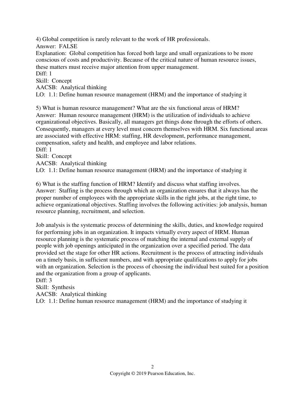 Preview page 4 of Human Resource Management 15th Edition By Joseph Martocchio | Test Bank