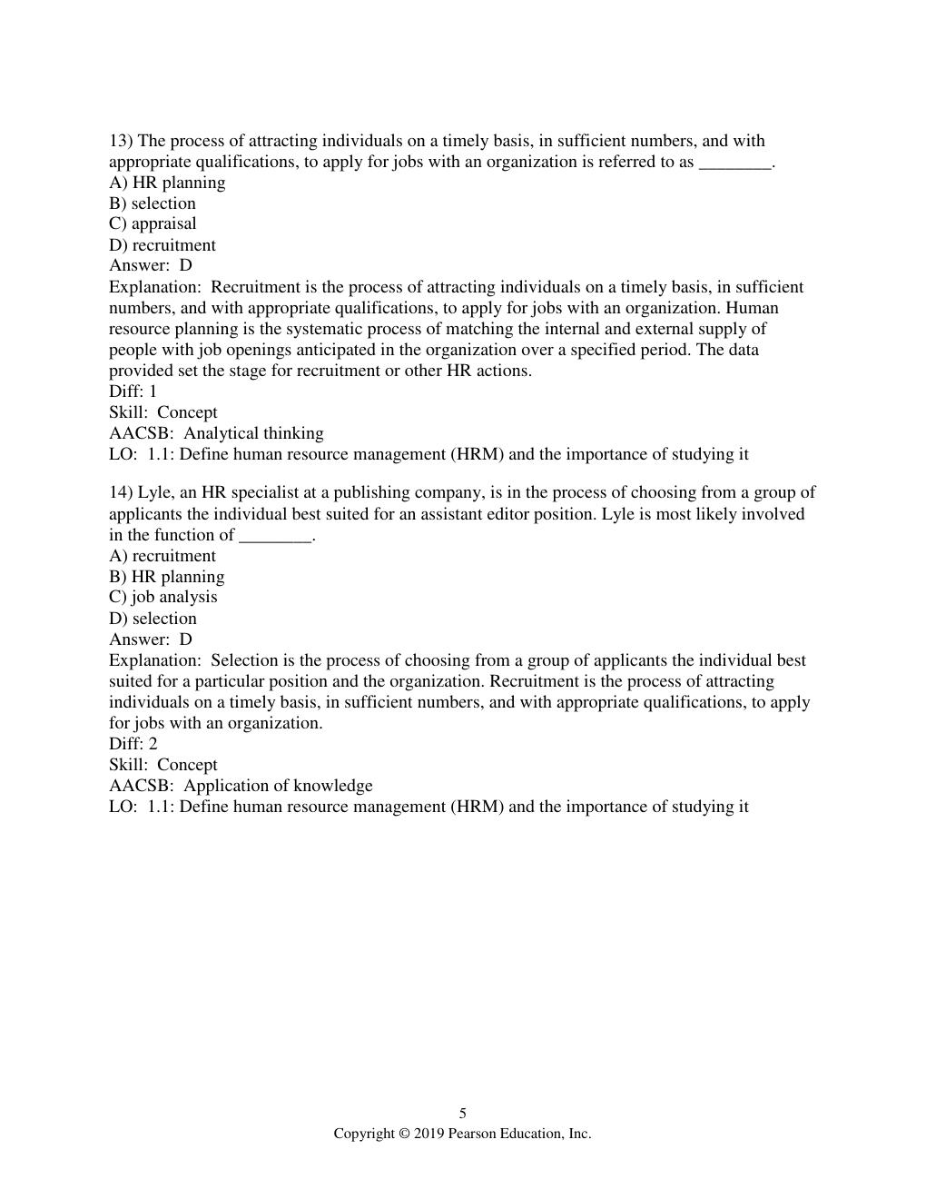 Preview page 7 of Human Resource Management 15th Edition By Joseph Martocchio | Test Bank