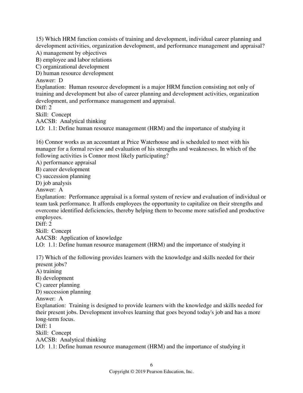 Preview page 8 of Human Resource Management 15th Edition By Joseph Martocchio | Test Bank