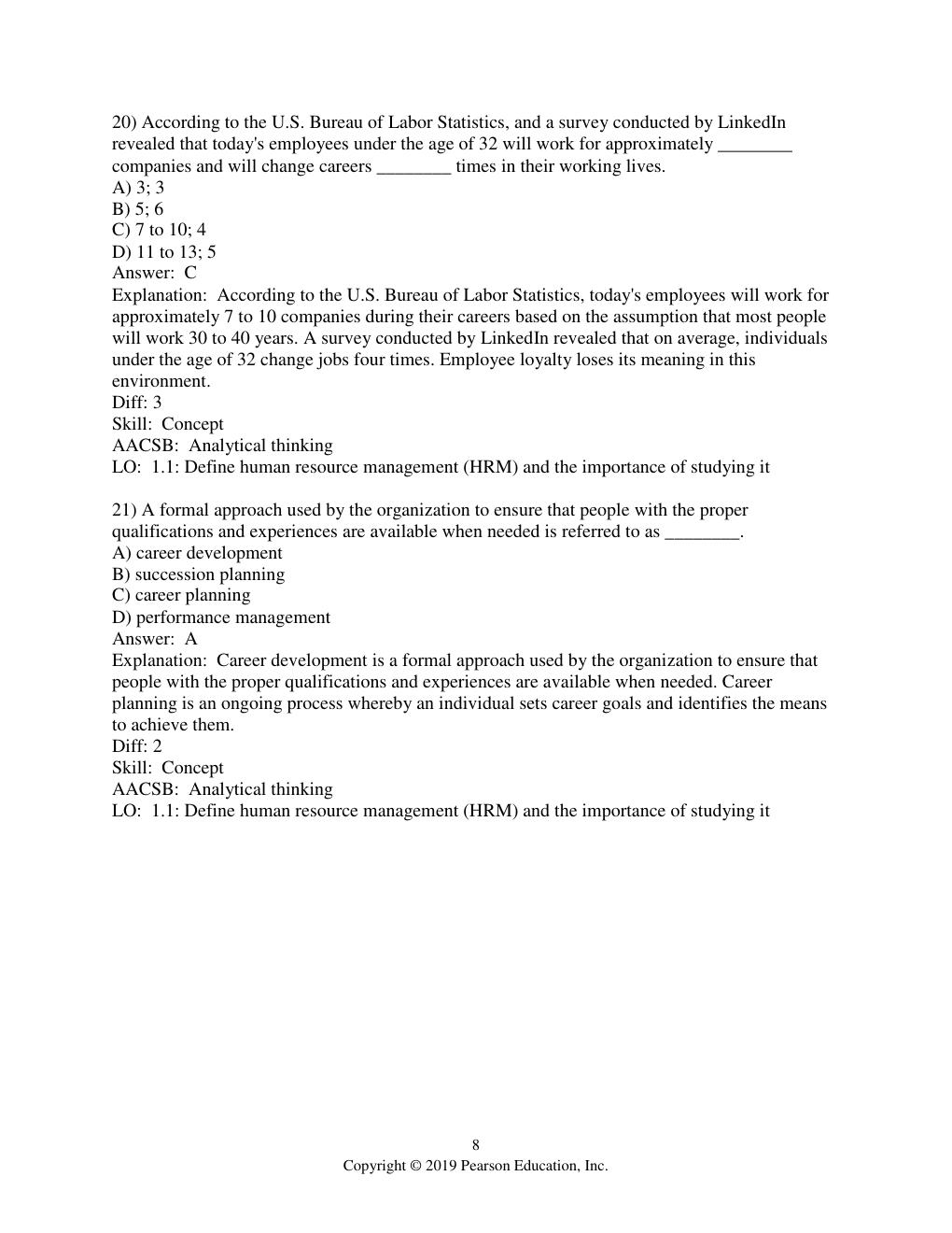 Preview page 10 of Human Resource Management 15th Edition By Joseph Martocchio | Test Bank