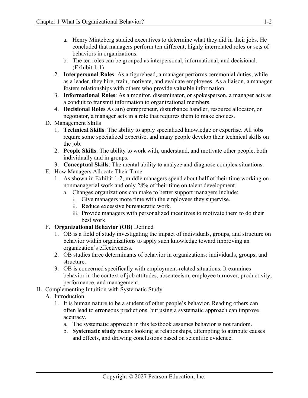 Preview page 5 of Organizational Behavior 20th Edition By Stephen Robbins, Timothy Judge | Instructor Manual