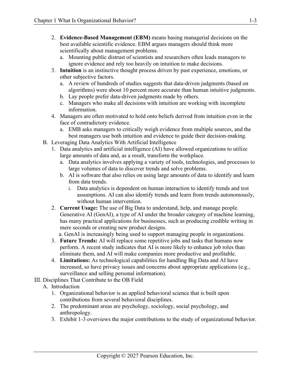 Preview page 6 of Organizational Behavior 20th Edition By Stephen Robbins, Timothy Judge | Instructor Manual