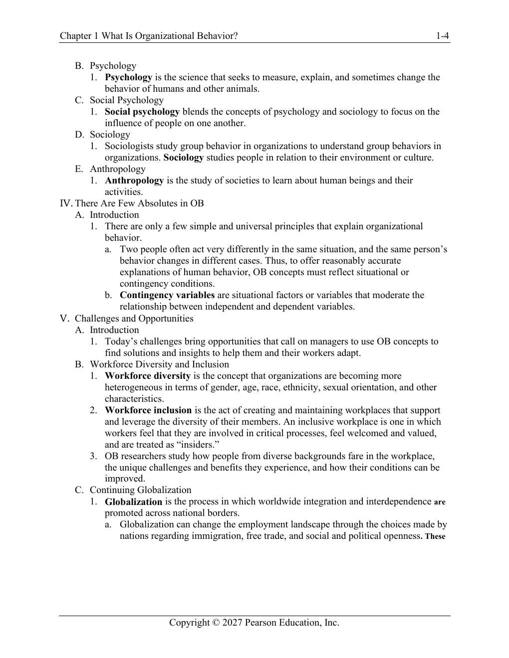 Preview page 7 of Organizational Behavior 20th Edition By Stephen Robbins, Timothy Judge | Instructor Manual