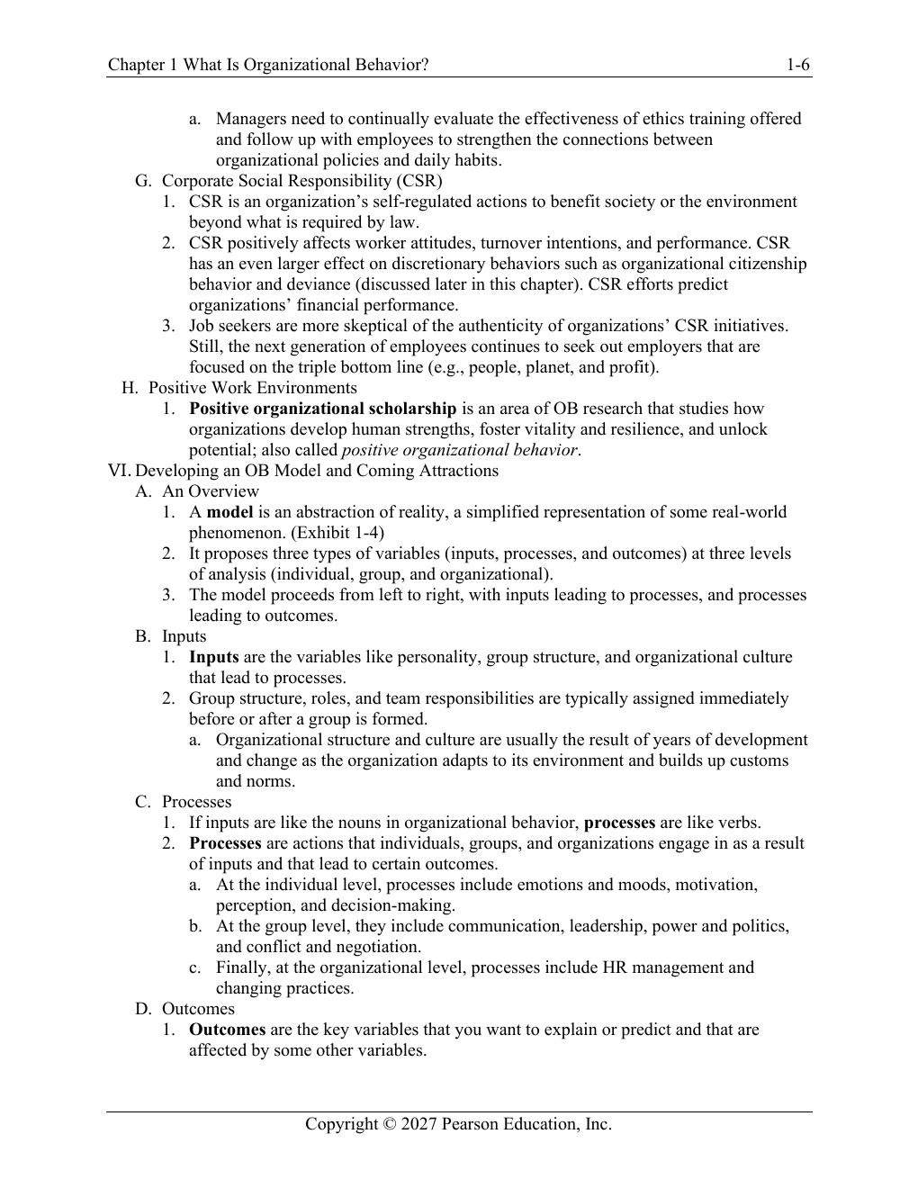 Preview page 9 of Organizational Behavior 20th Edition By Stephen Robbins, Timothy Judge | Instructor Manual