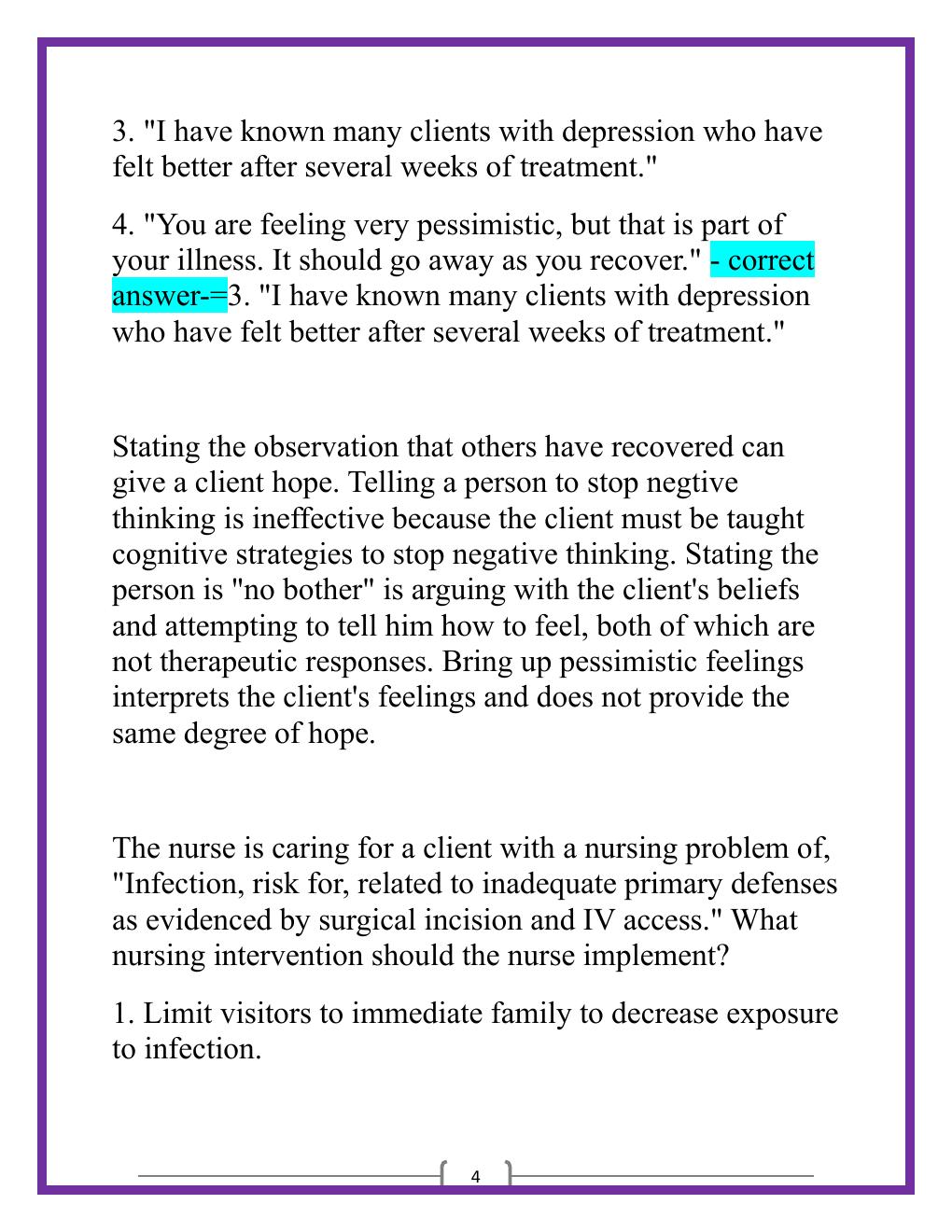 Preview page 4 of HESI Comprehensive Exit Exam 1