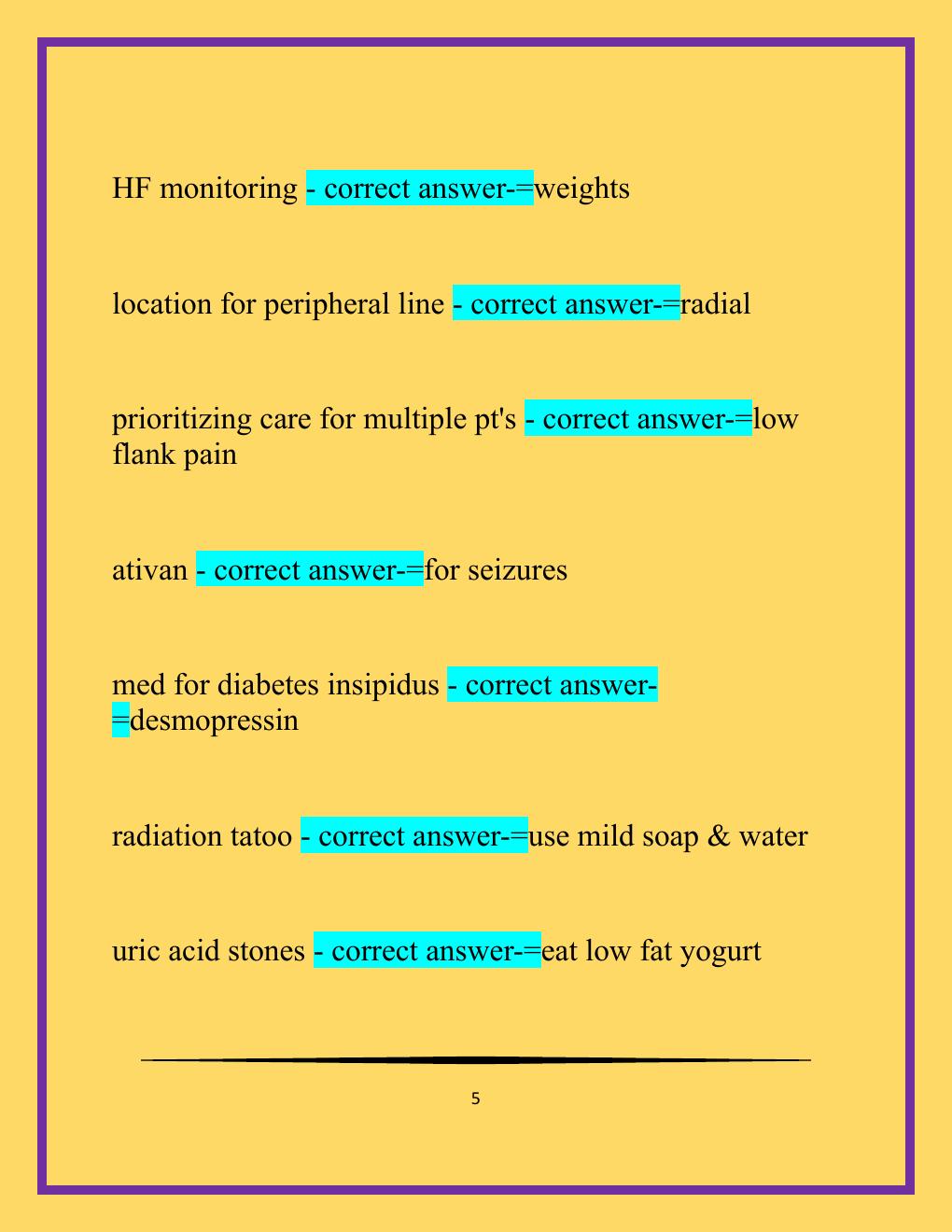 Preview page 5 of ATI RN COMPREHENSIVE EXIT EXAM