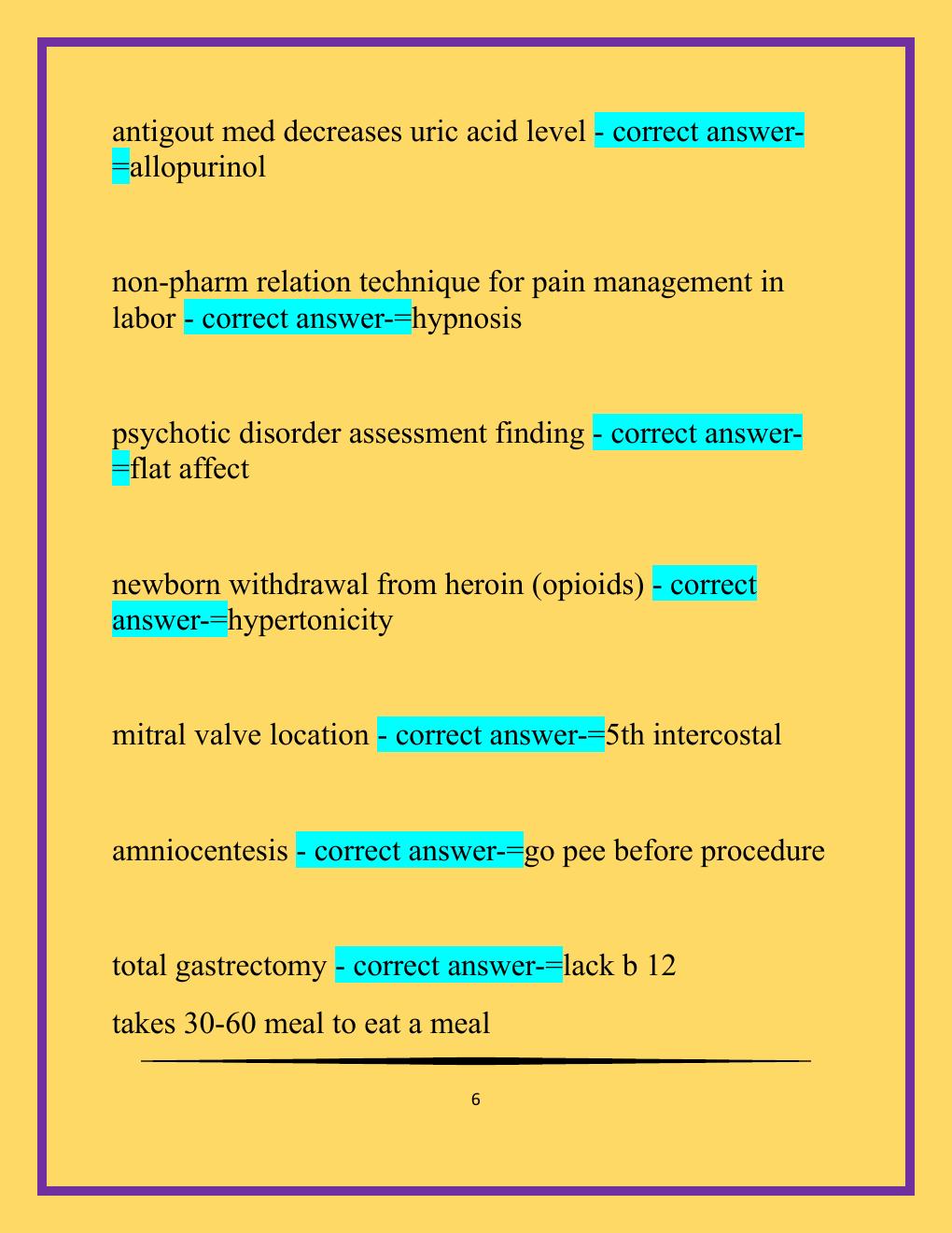Preview page 6 of ATI RN COMPREHENSIVE EXIT EXAM