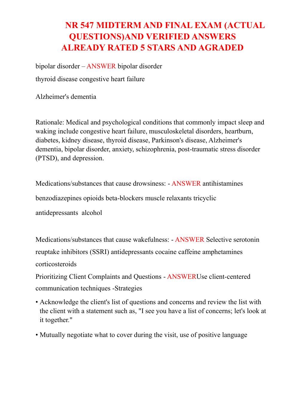 Preview page 8 of NR 547 MIDTERM AND FINAL EXAM (ACTUAL