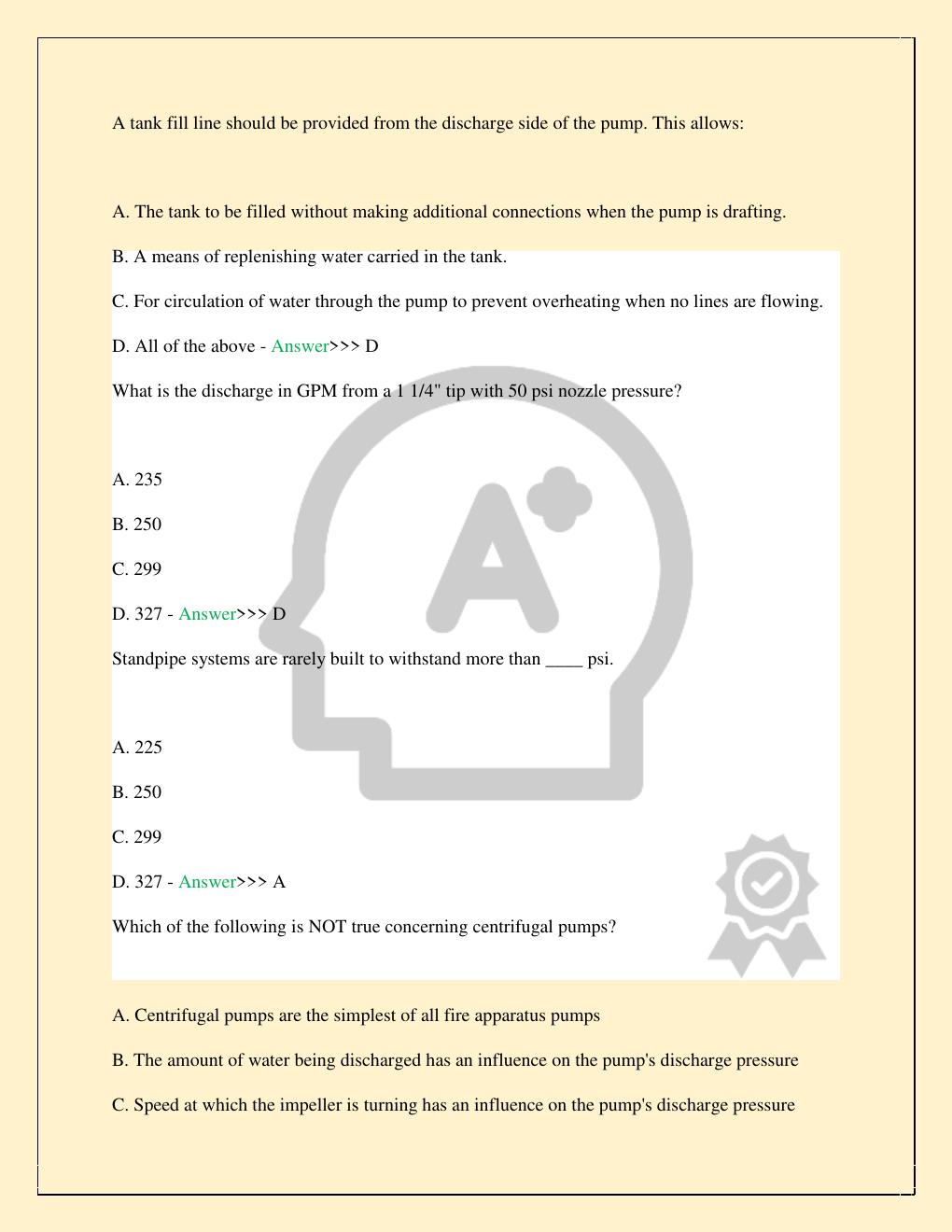 Preview page 4 of FLORIDA STATE DRIVER/OPERATOR EXAM NEWEST 2026 TEST ALL STUDY QUESTIONS WITH VERIFIED CORRECT SOLUTIONS 100% GUARANTEED