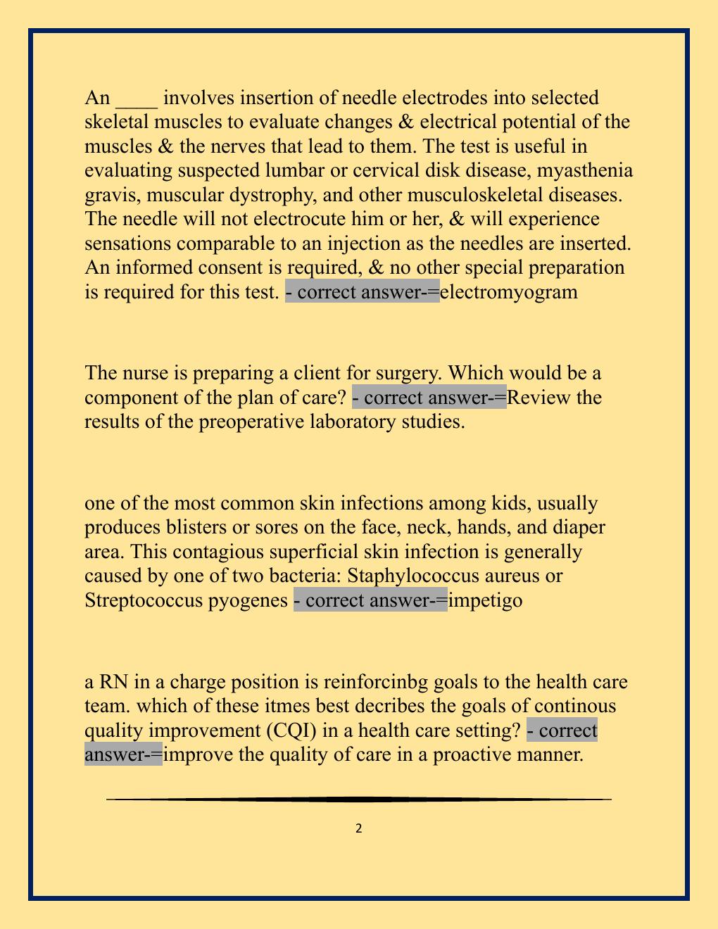 Preview page 2 of NCLEX Midterm Exam with Well Updated Questions and Verified Answe