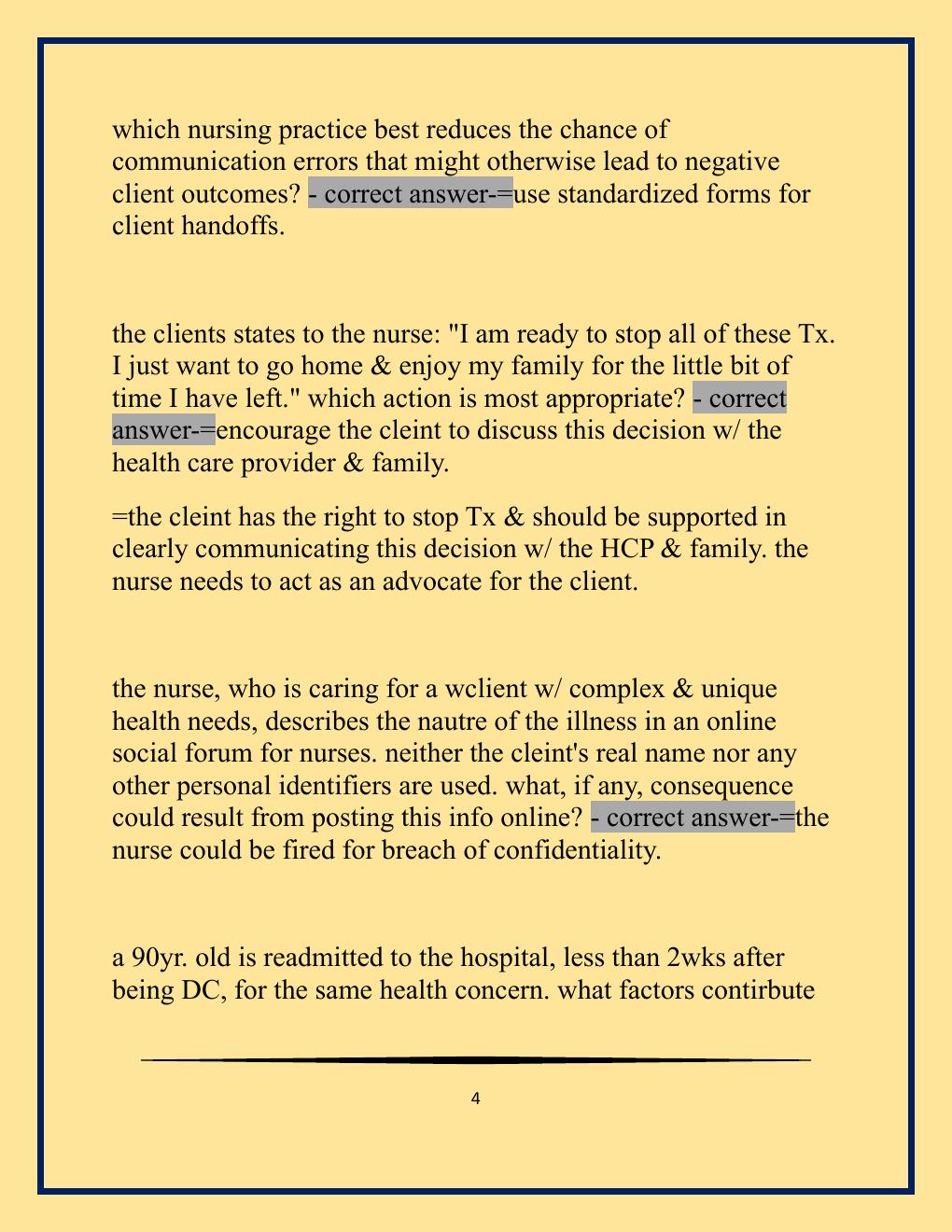 Preview page 4 of NCLEX Midterm Exam with Well Updated Questions and Verified Answe