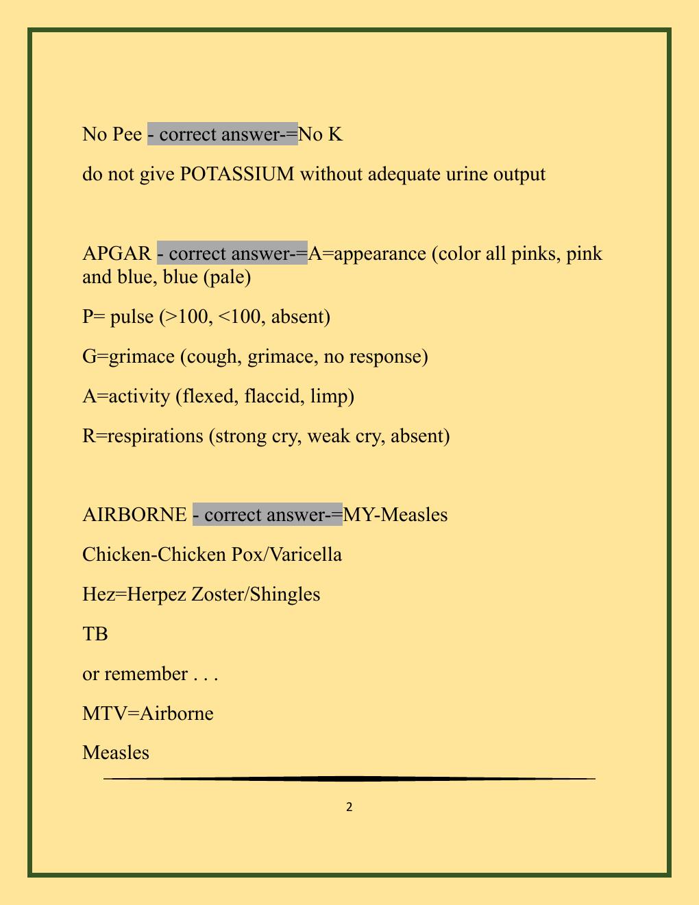 Preview page 2 of NCLEX Midterm Exam with Well Updated