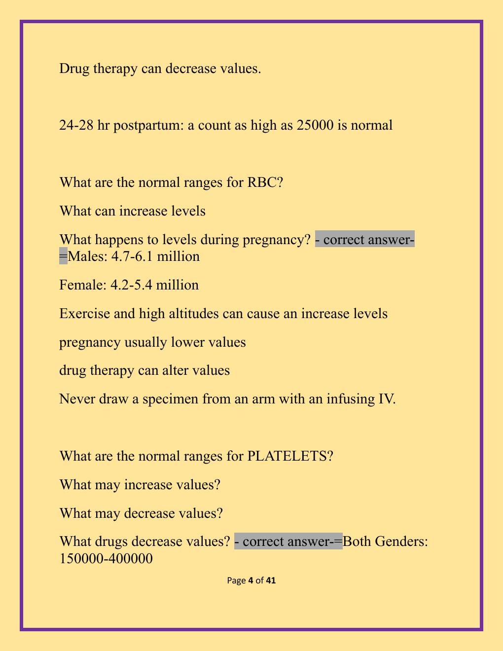Preview page 4 of NCLEX Midterm Exam with W