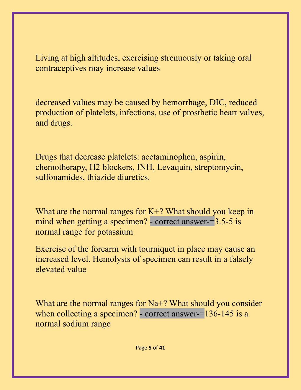 Preview page 5 of NCLEX Midterm Exam with W