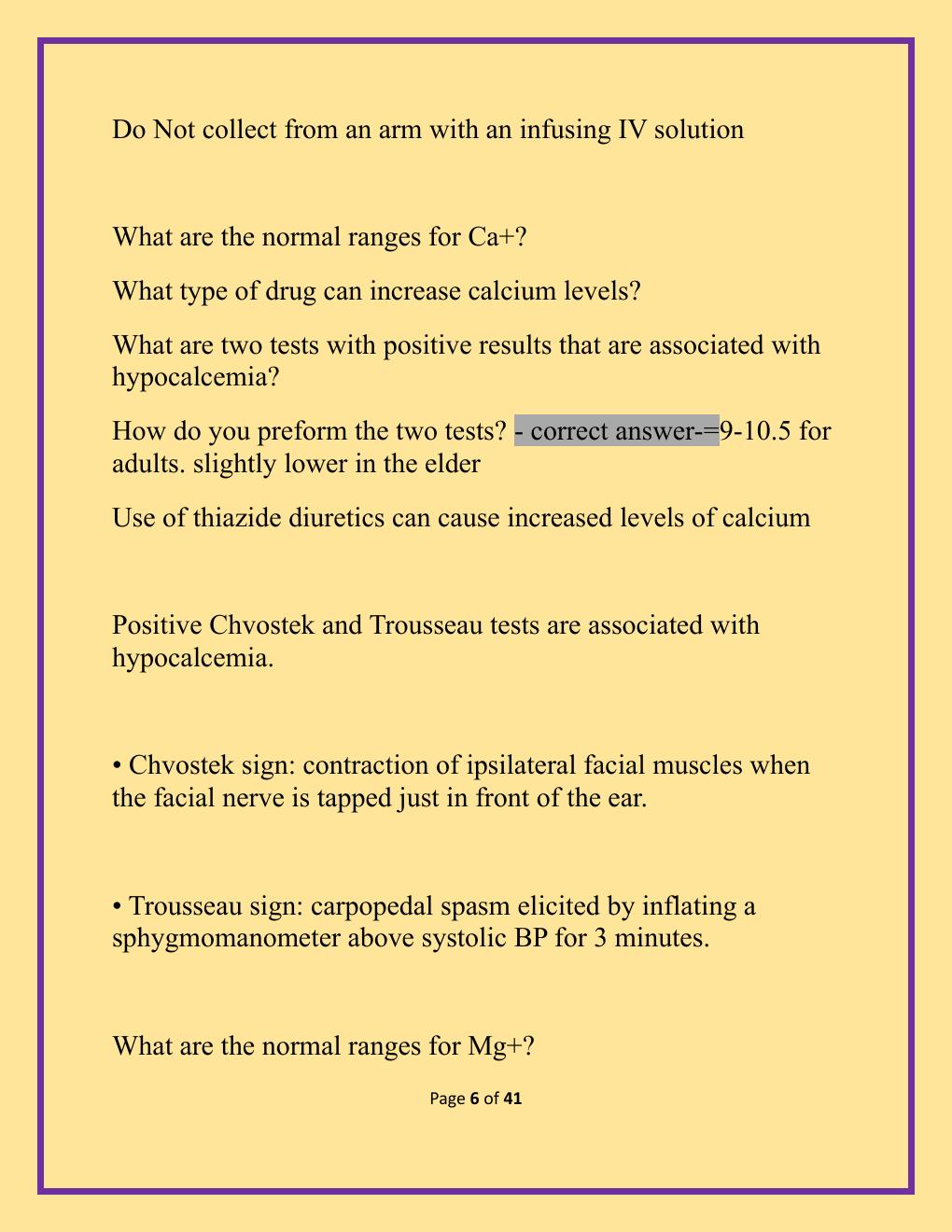Preview page 6 of NCLEX Midterm Exam with W