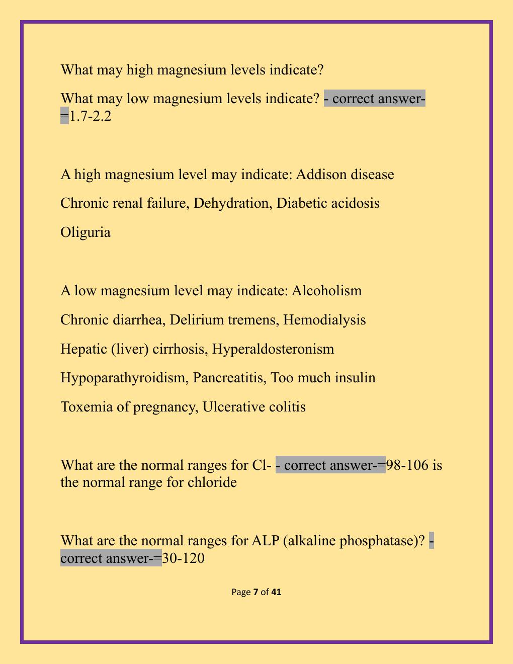 Preview page 7 of NCLEX Midterm Exam with W