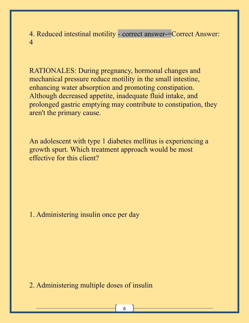 Preview page 6 of NCLEX Midterm Exam with Well Updated Questions and Verified