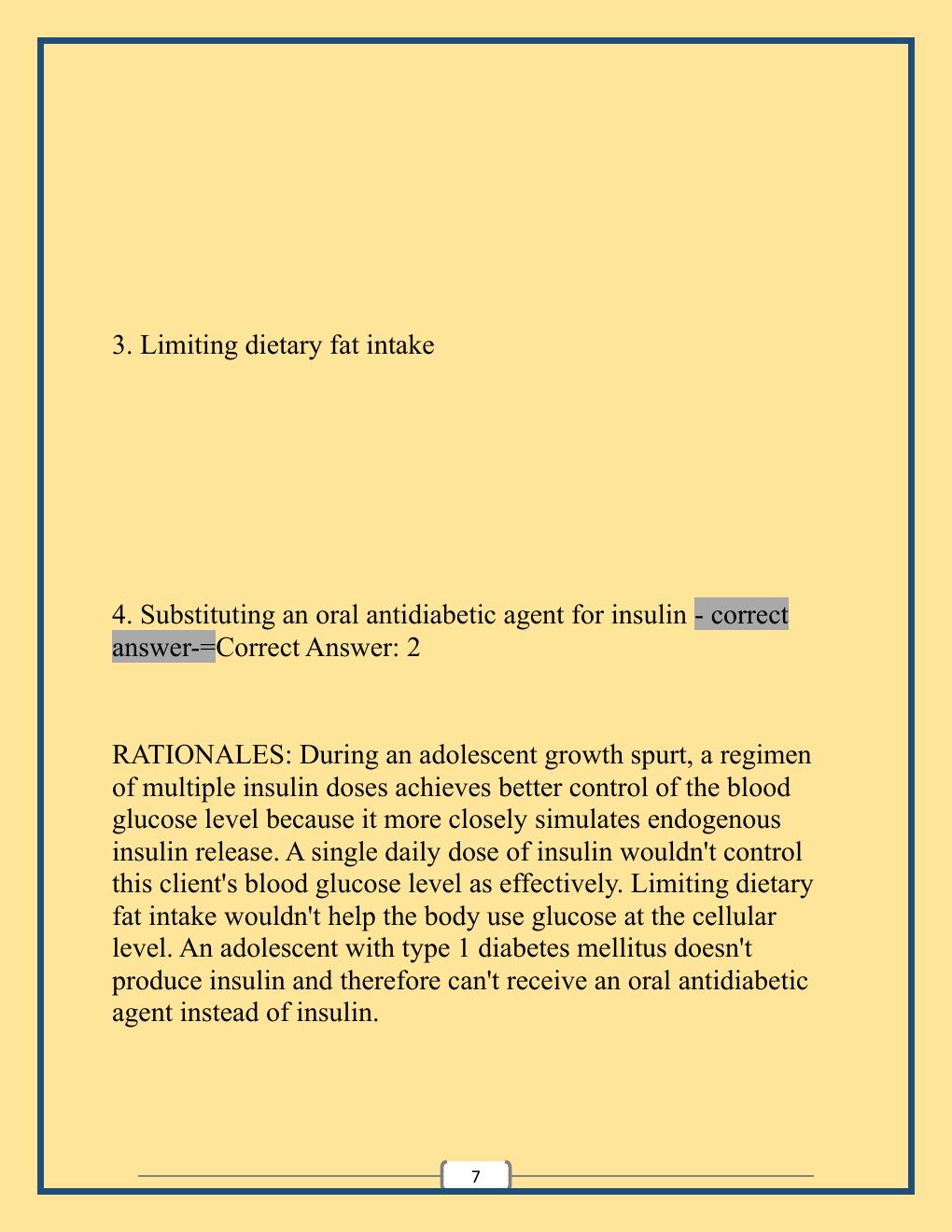 Preview page 7 of NCLEX Midterm Exam with Well Updated Questions and Verified